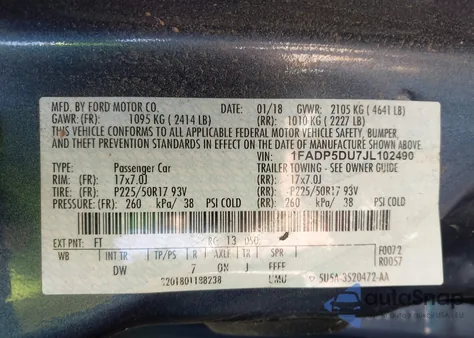 2018 Ford C-Max Hybrid Titanium из США, поврежденный, VIN 1FADP5DU7JL102490